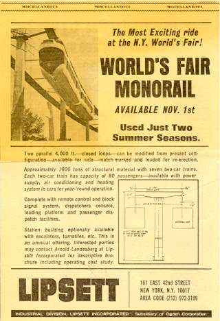 Monorail Advertisement