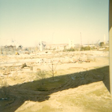 Debris field that was the Industrial Area