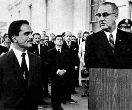 King Hussein and President Johnson