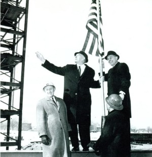 Moses and PA Officials at Topping Out
