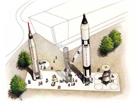 Artist's rendering of new "Rocket Park"